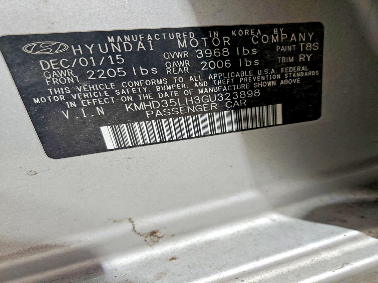 2016 HYUNDAI ELANTRA GT BASE photo 23