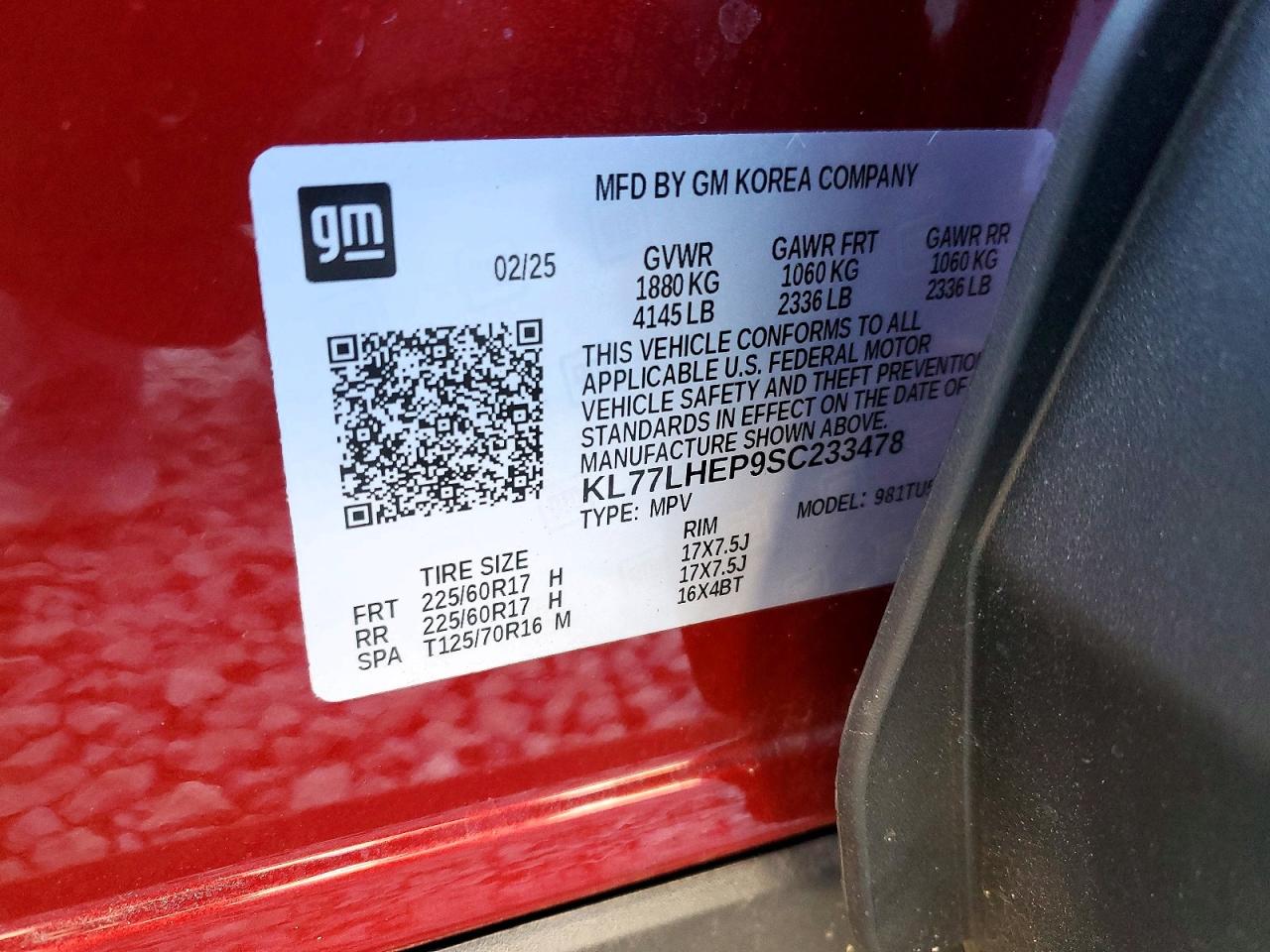 2025 CHEVROLET TRAX 1LT photo 13