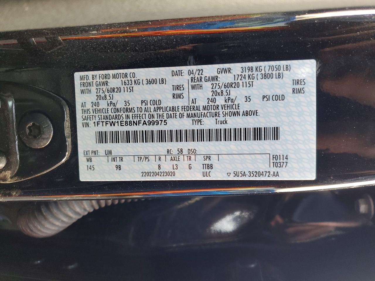 2022 FORD F150 SUPERCREW photo 12
