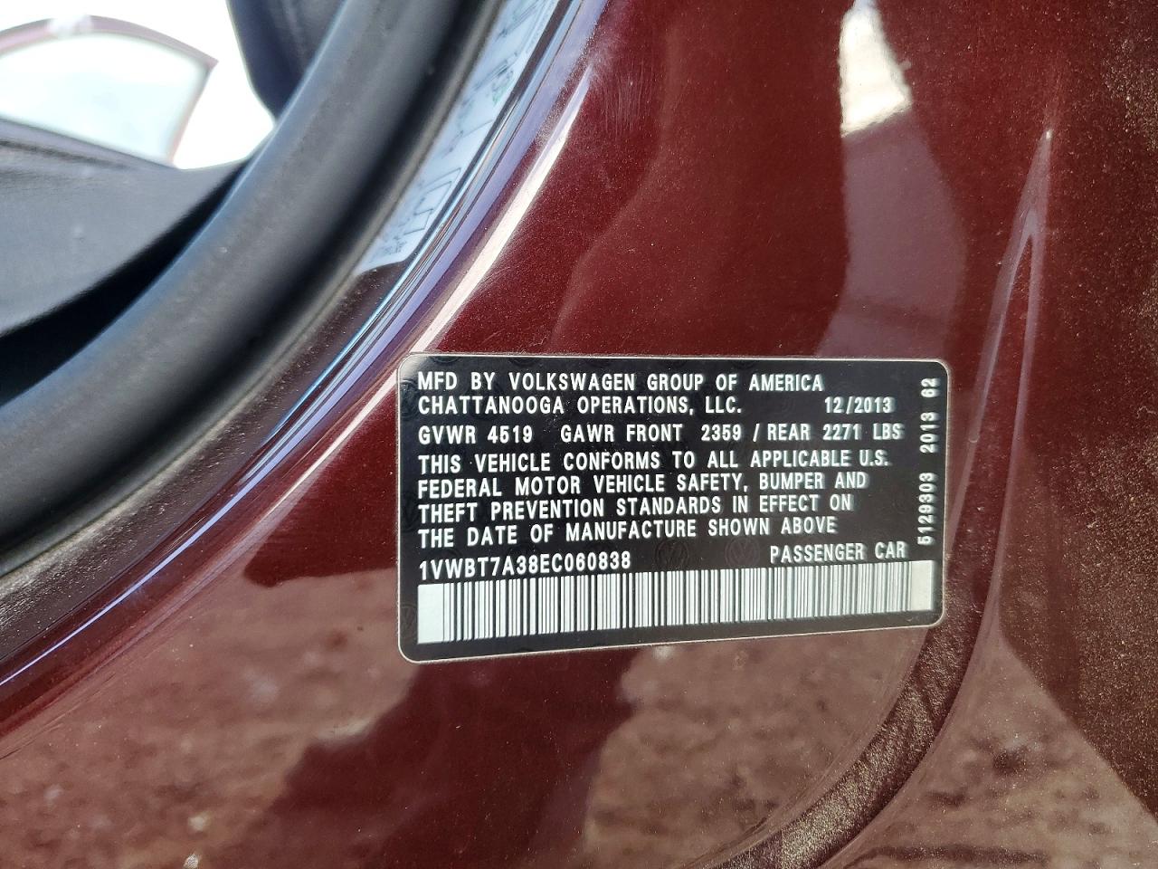 2014 VOLKSWAGEN PASSAT SE photo 25