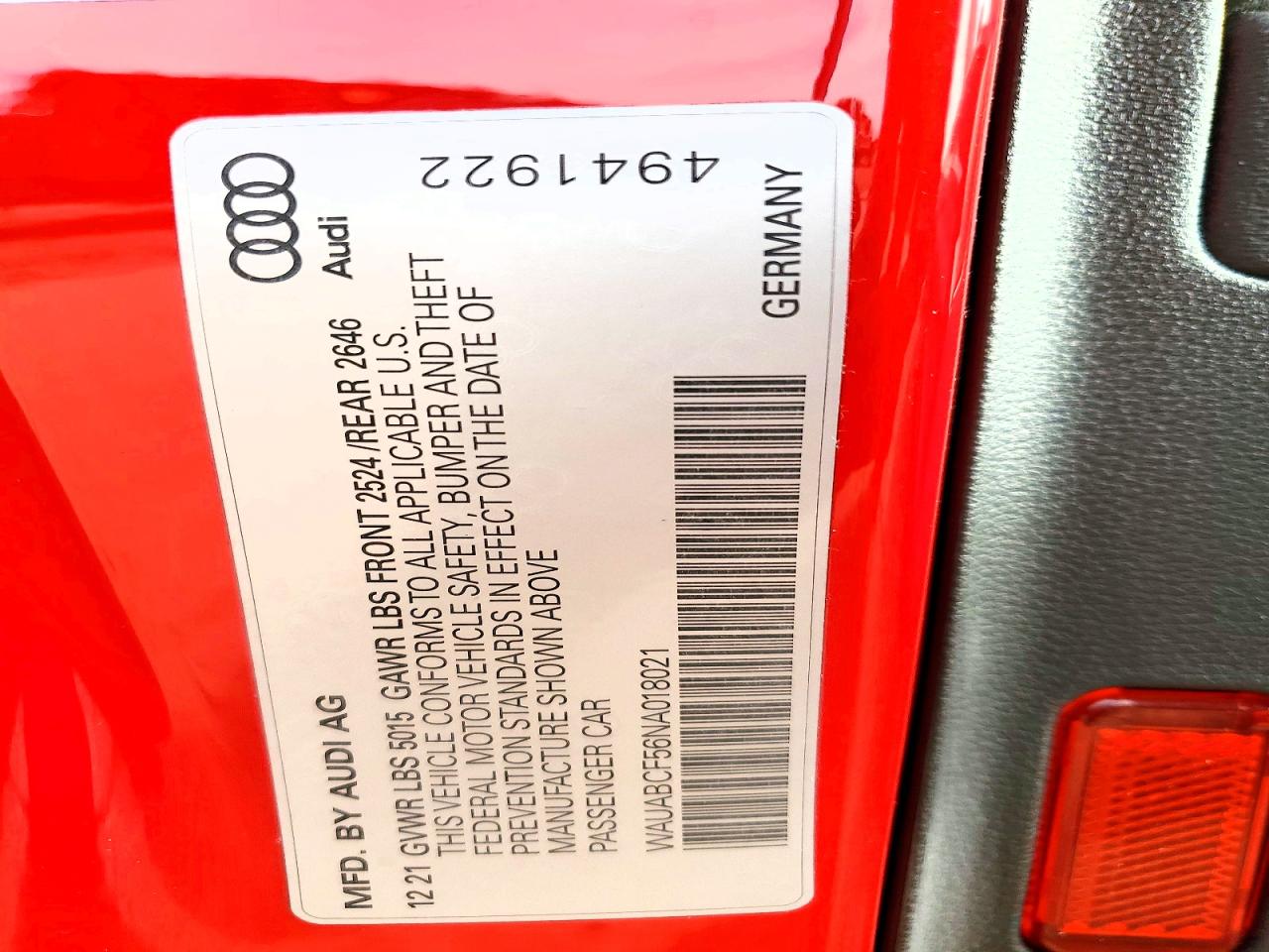 2022 AUDI A5 PREMIUM 40 photo 13