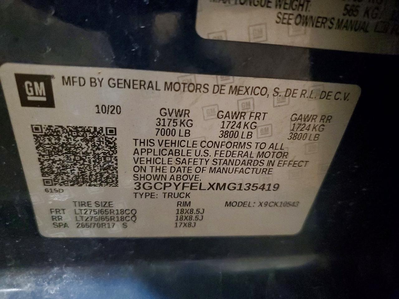 2021 CHEVROLET SILVERADO K1500 LT TRAIL BOSS photo 12