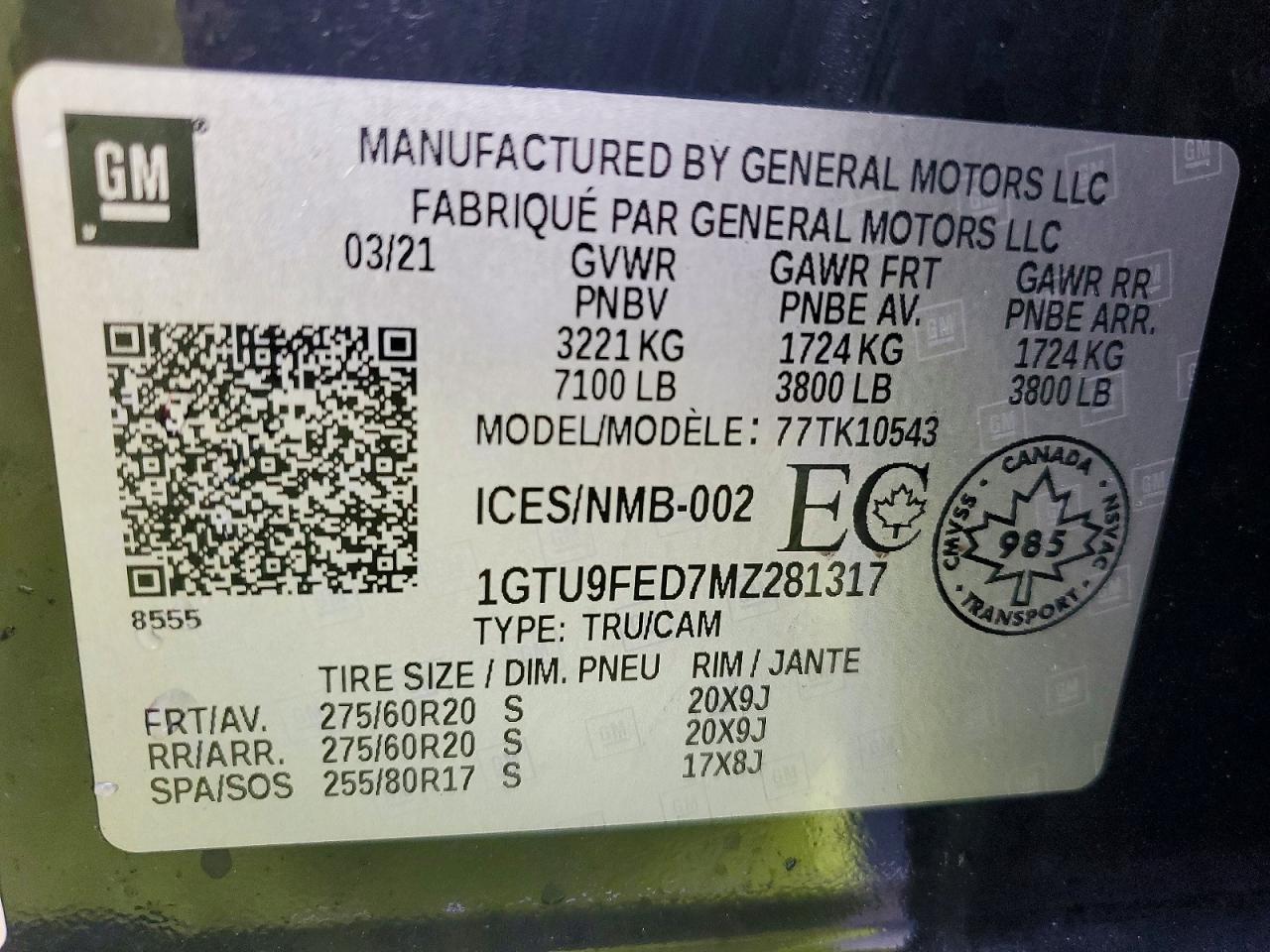 2021 GMC SIERRA K1500 DENALI photo 12