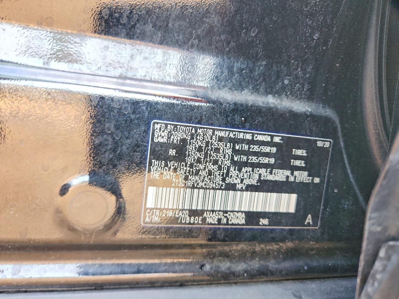 2021 TOYOTA RAV4 XLE PREMIUM photo 14