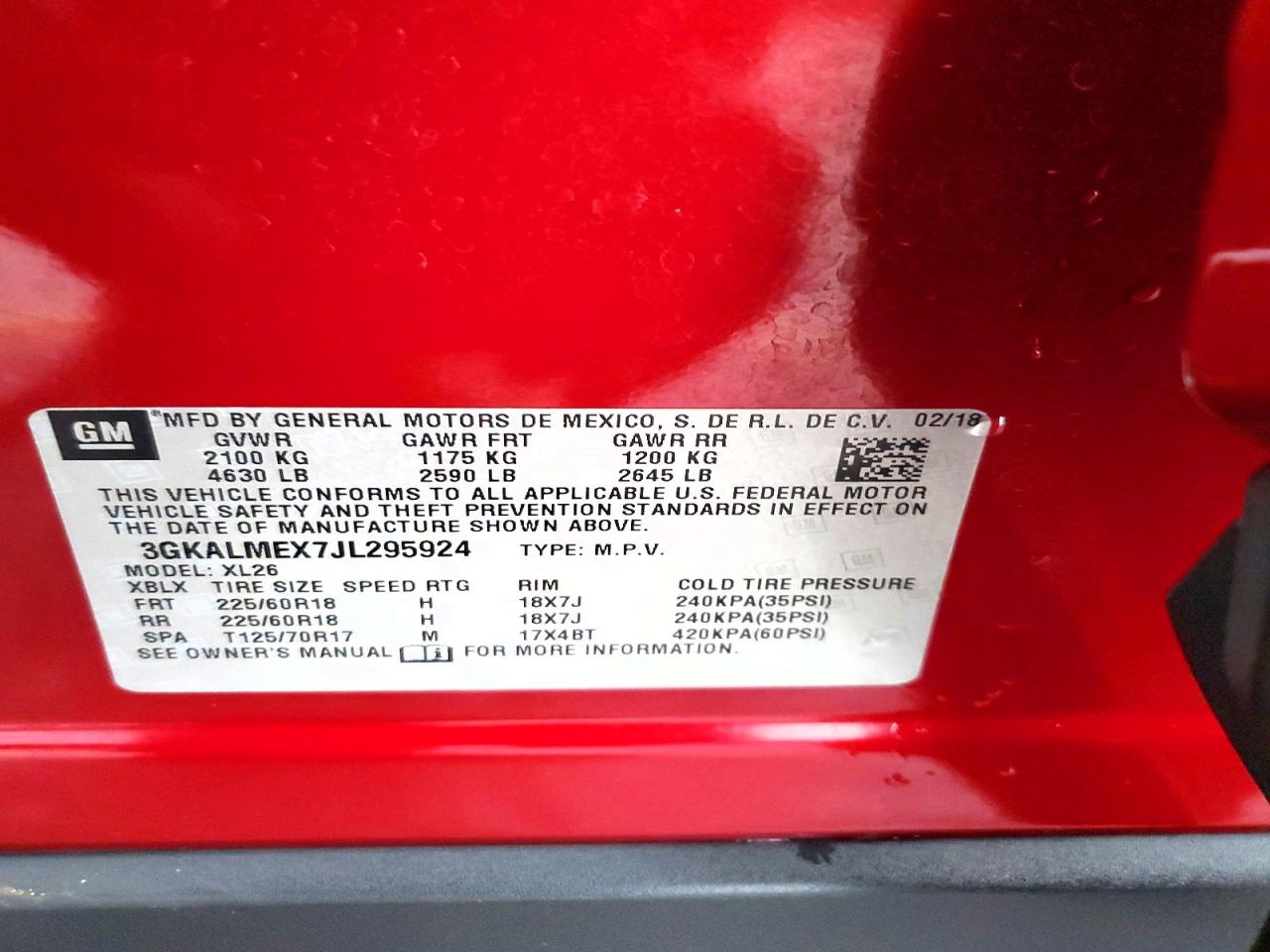 2018 GMC TERRAIN SLE photo 25