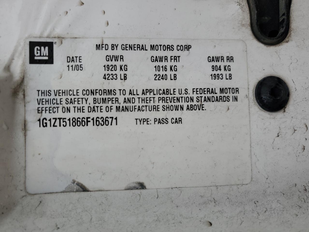 2006 CHEVROLET MALIBU LT photo 23