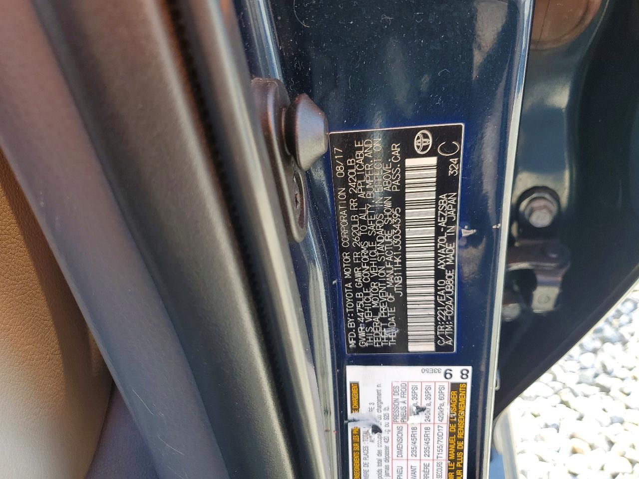 2018 TOYOTA CAMRY photo 13