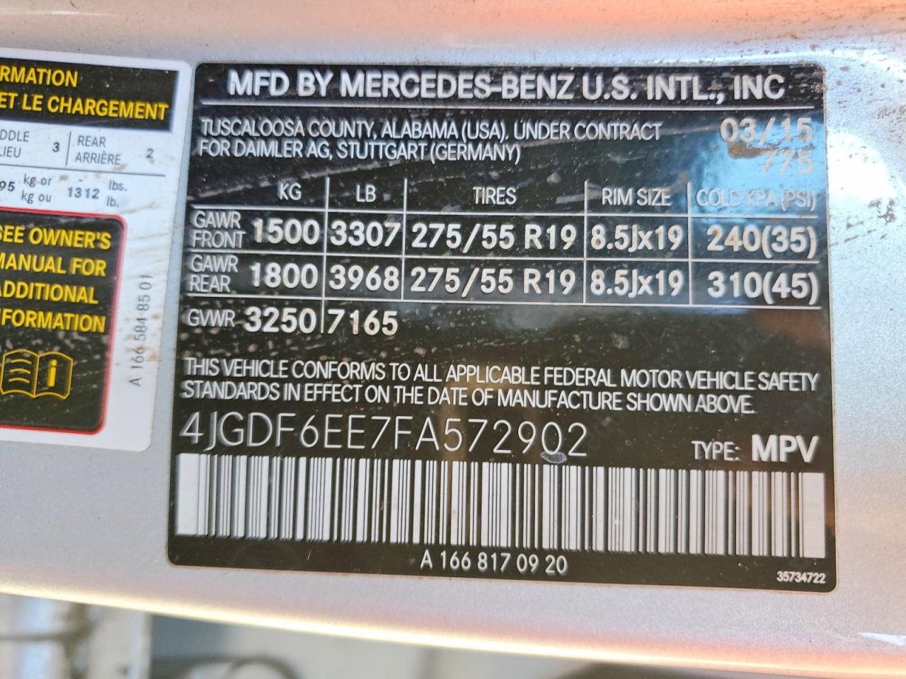 2015 MERCEDES-BENZ GL 450 4MATIC photo 25