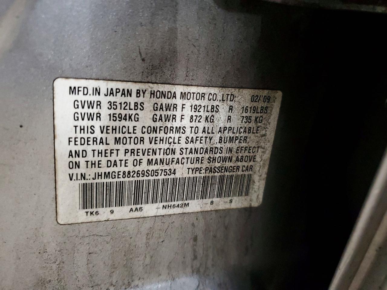 2009 HONDA FIT photo 34