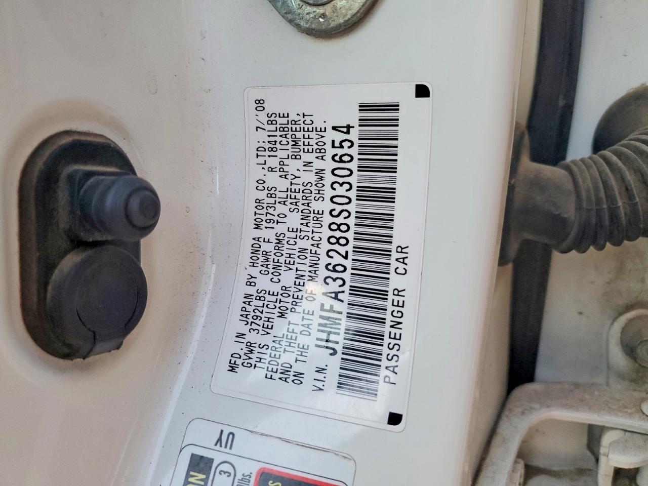 2008 HONDA CIVIC HYBRID photo 13