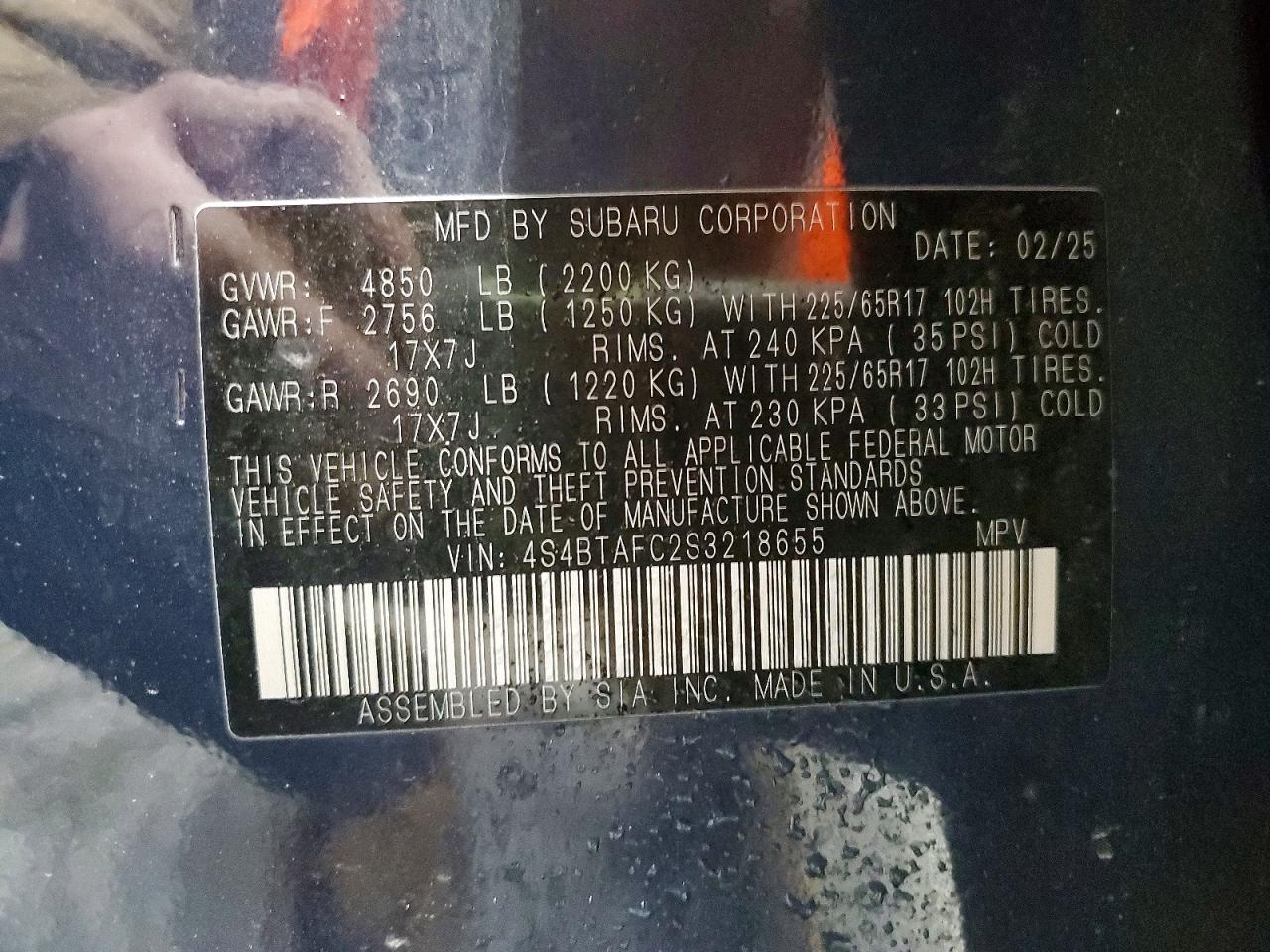 2025 SUBARU OUTBACK PREMIUM photo 14