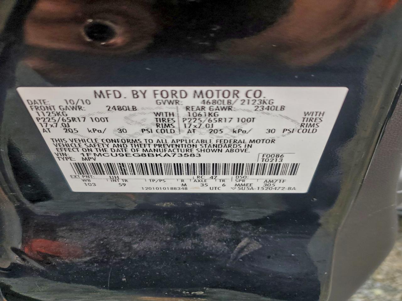 2011 FORD ESCAPE LIMITED photo 13