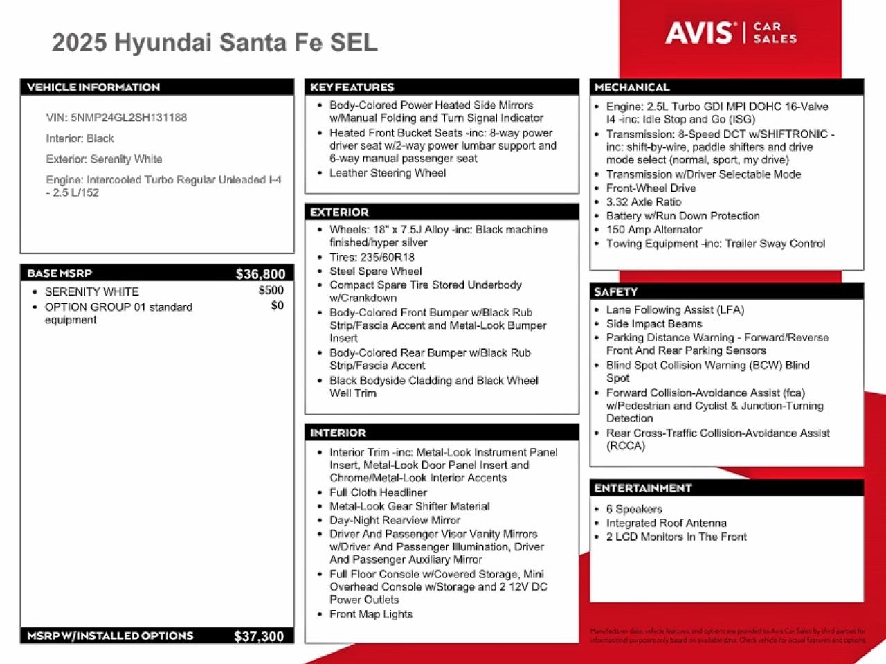2025 HYUNDAI SANTA FE SEL photo 13