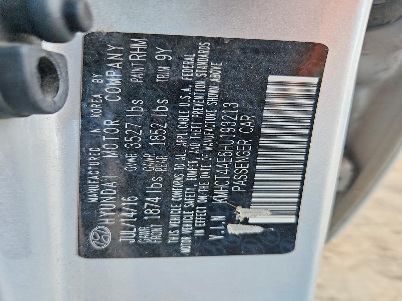 2017 HYUNDAI ACCENT SE photo 13