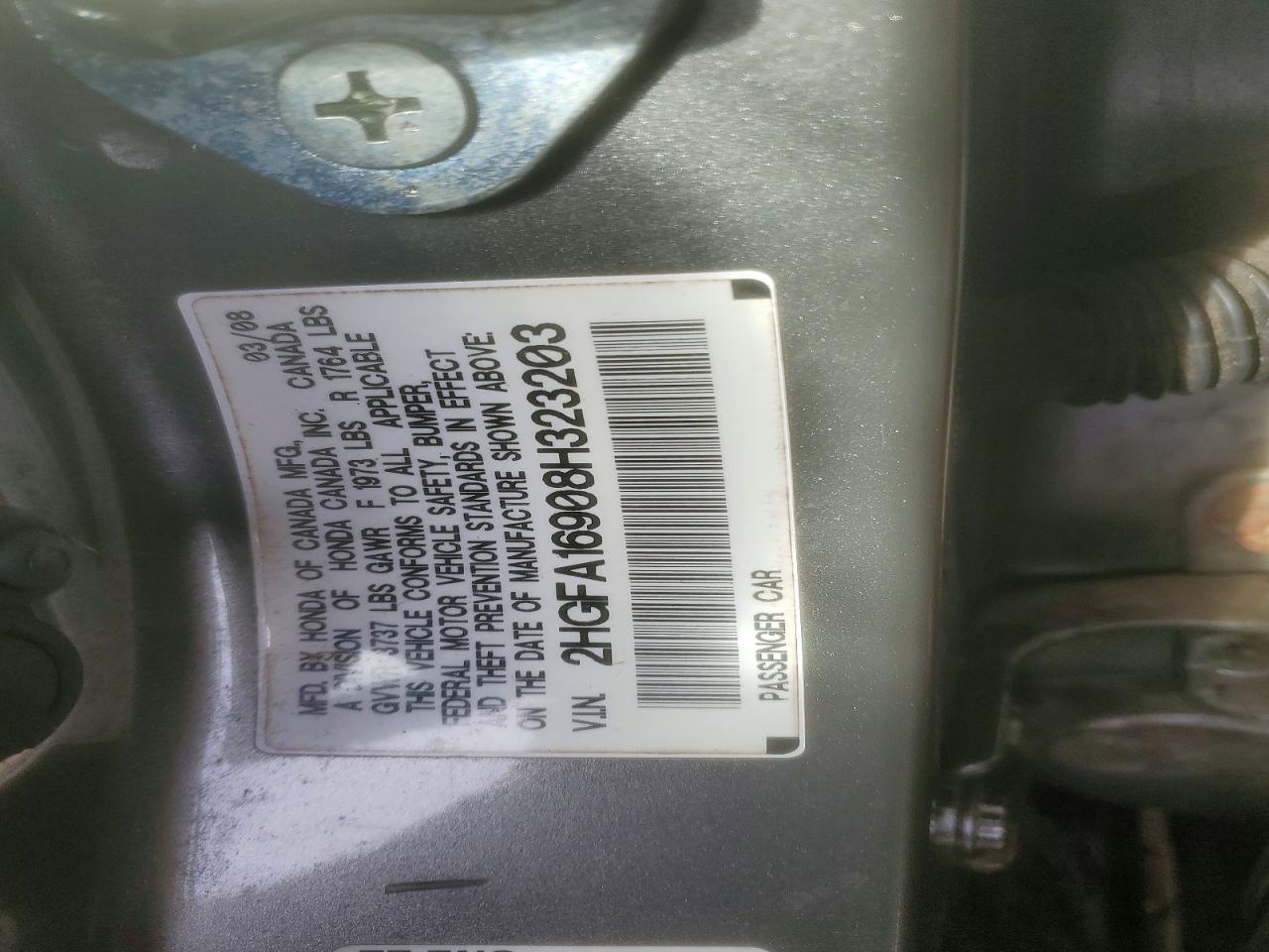 2008 HONDA CIVIC EXL photo 23