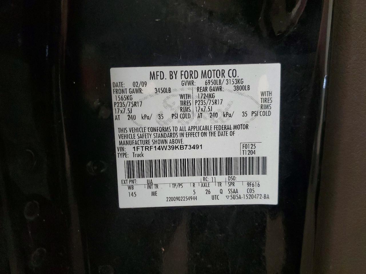 2009 FORD F150 photo 34