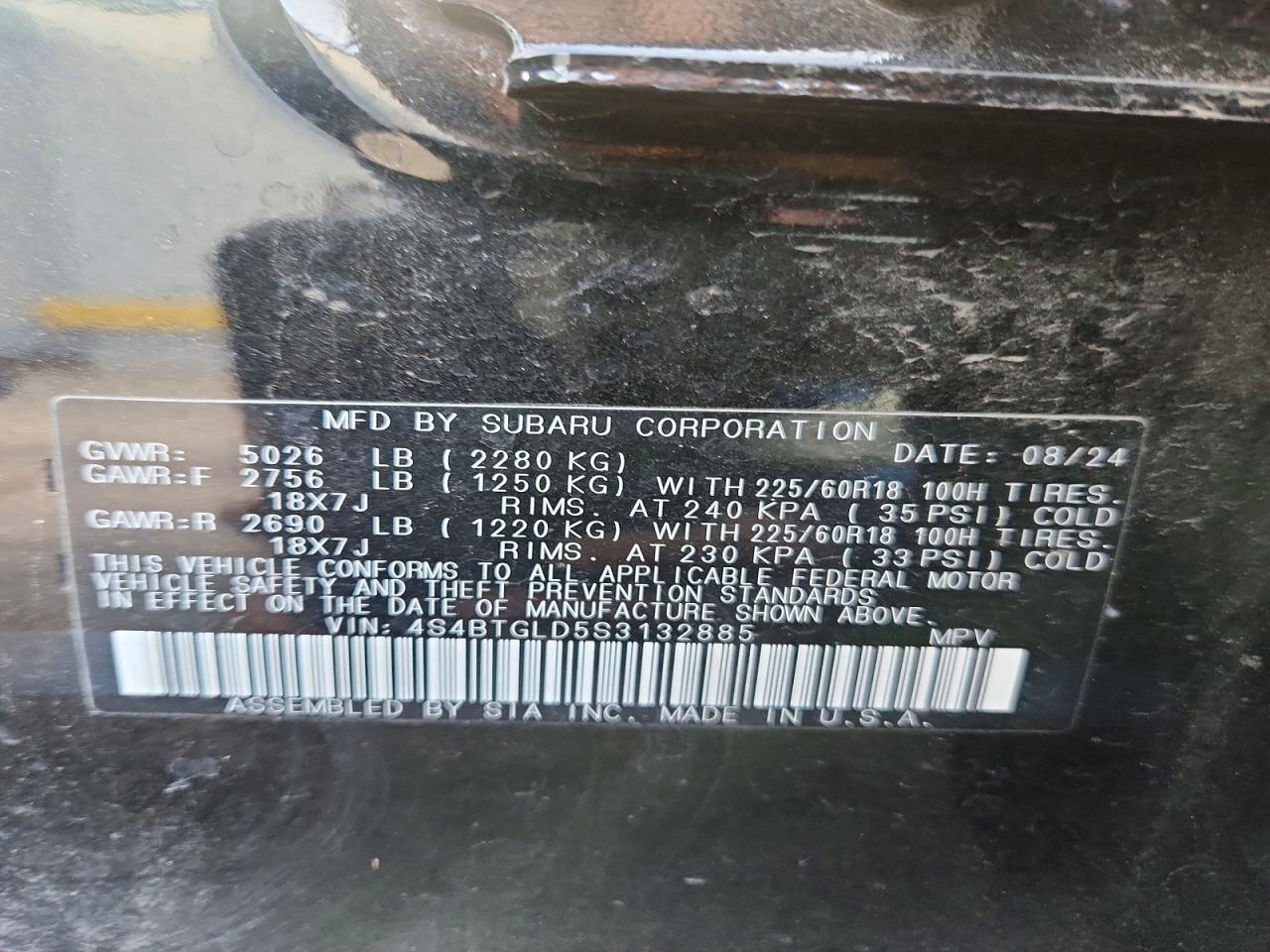 2025 SUBARU OUTBACK ONYX EDITION XT photo 12