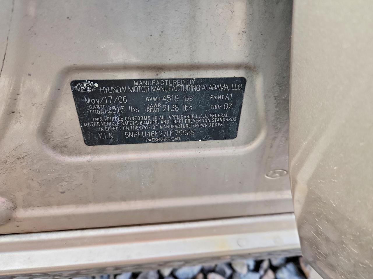 2007 HYUNDAI SONATA SE photo 23