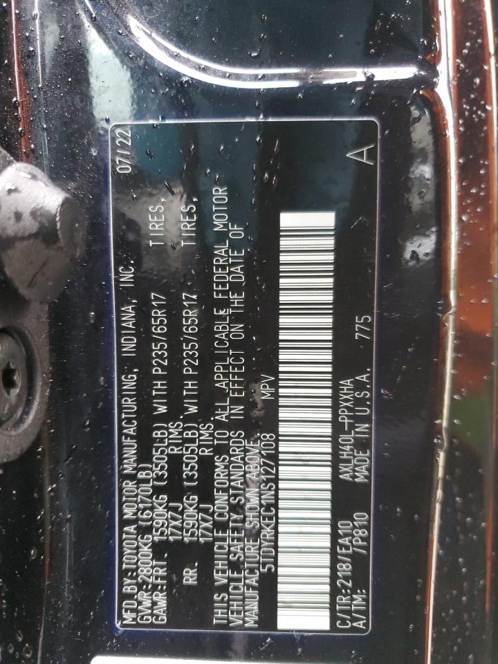 2022 TOYOTA SIENNA XLE photo 14