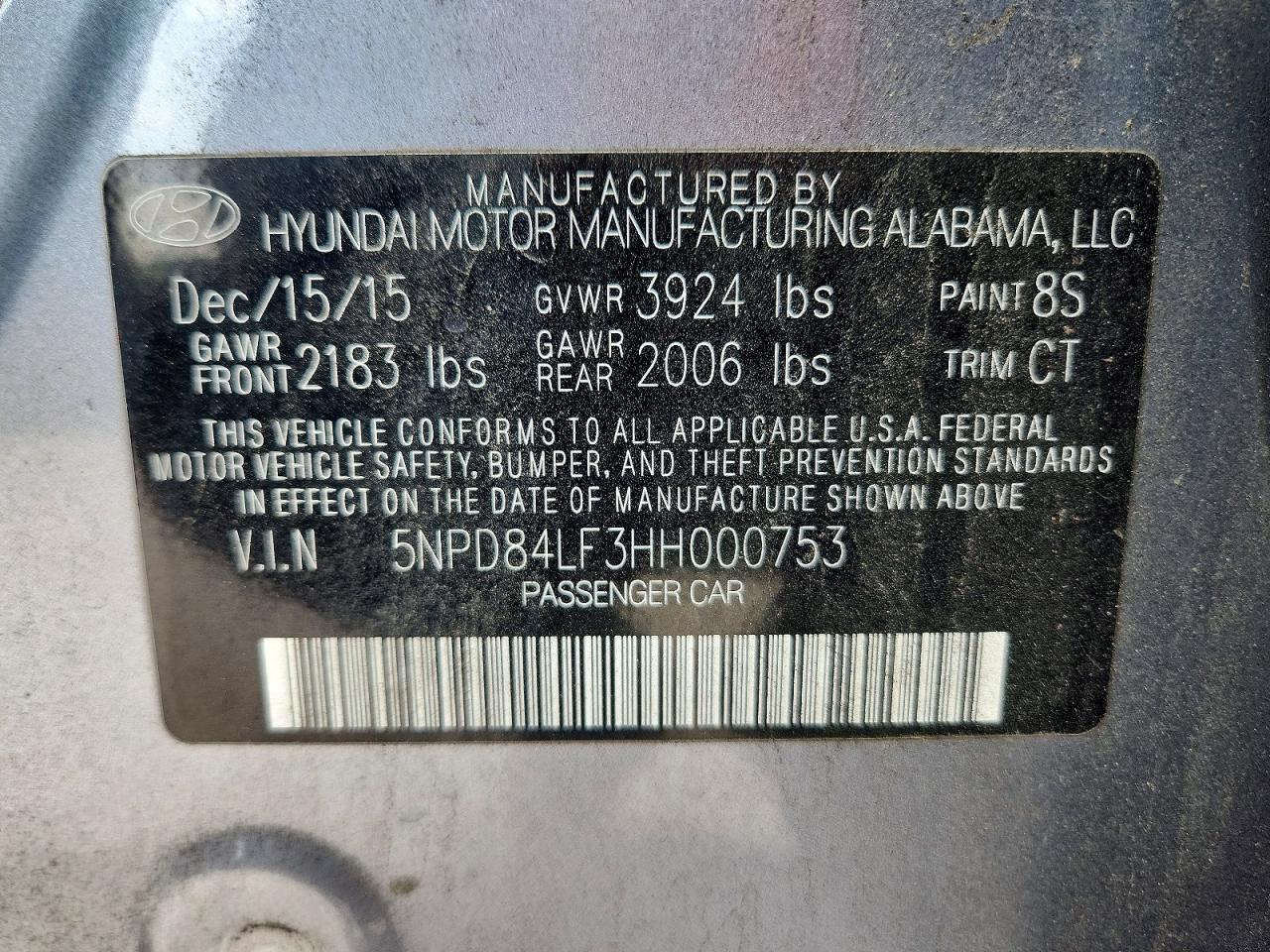 2017 HYUNDAI ELANTRA SE photo 23