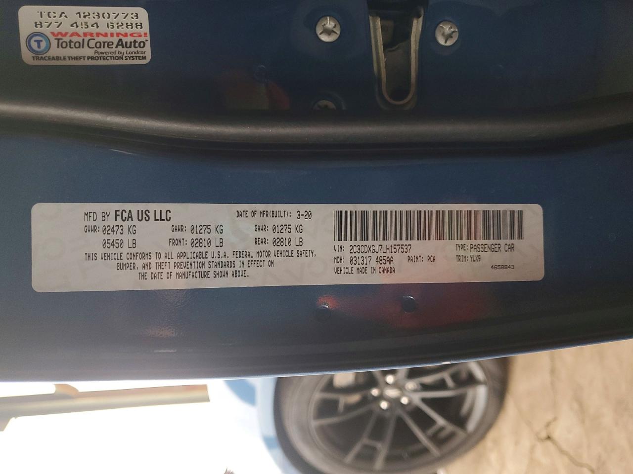 2020 DODGE CHARGER SCAT PACK photo 12