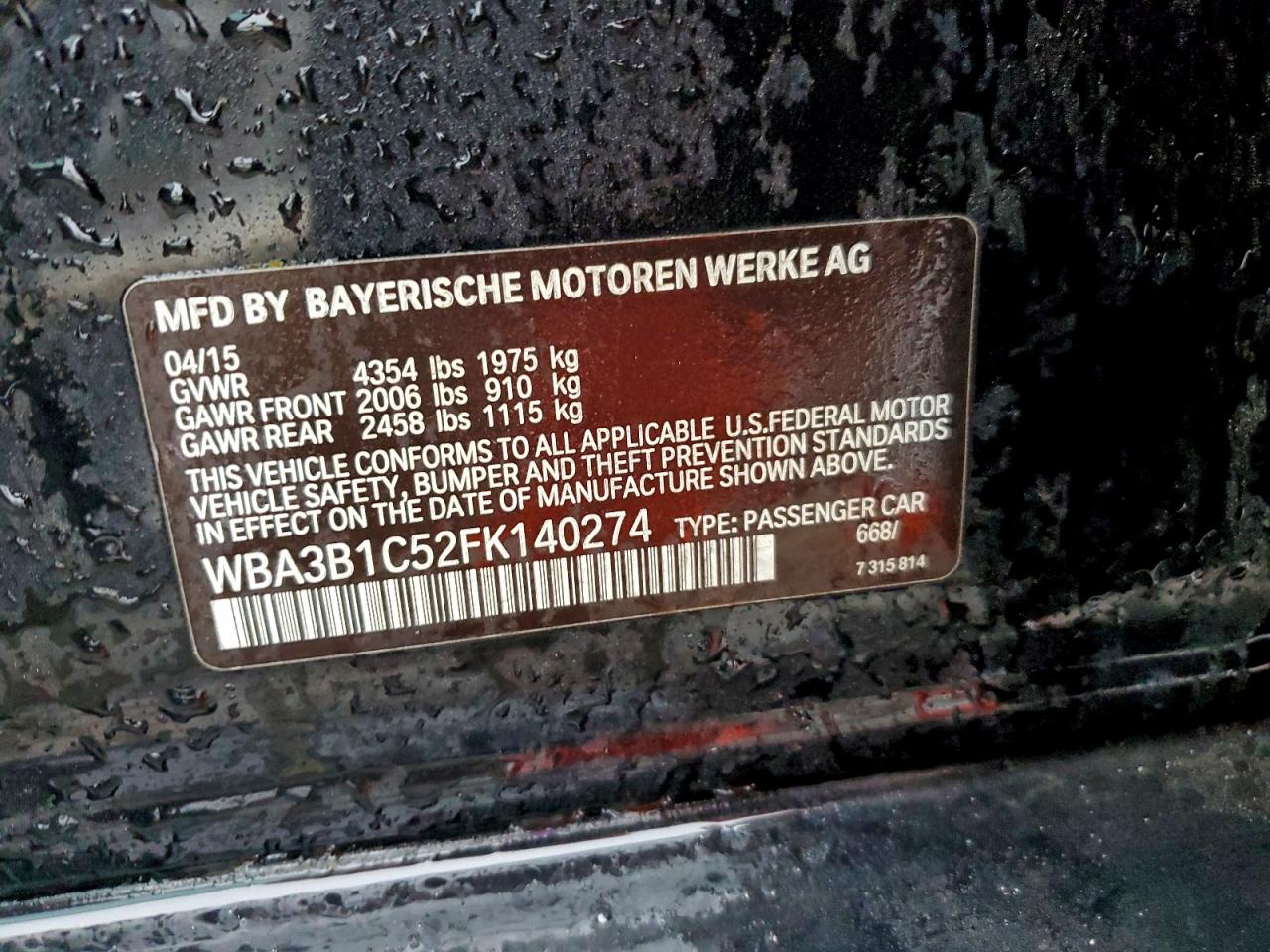 2015 BMW 320 I photo 13
