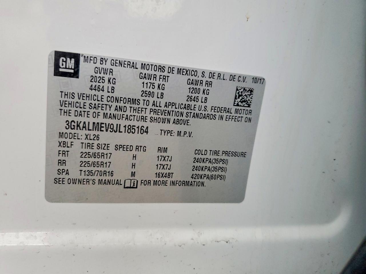2018 GMC TERRAIN SLE photo 13