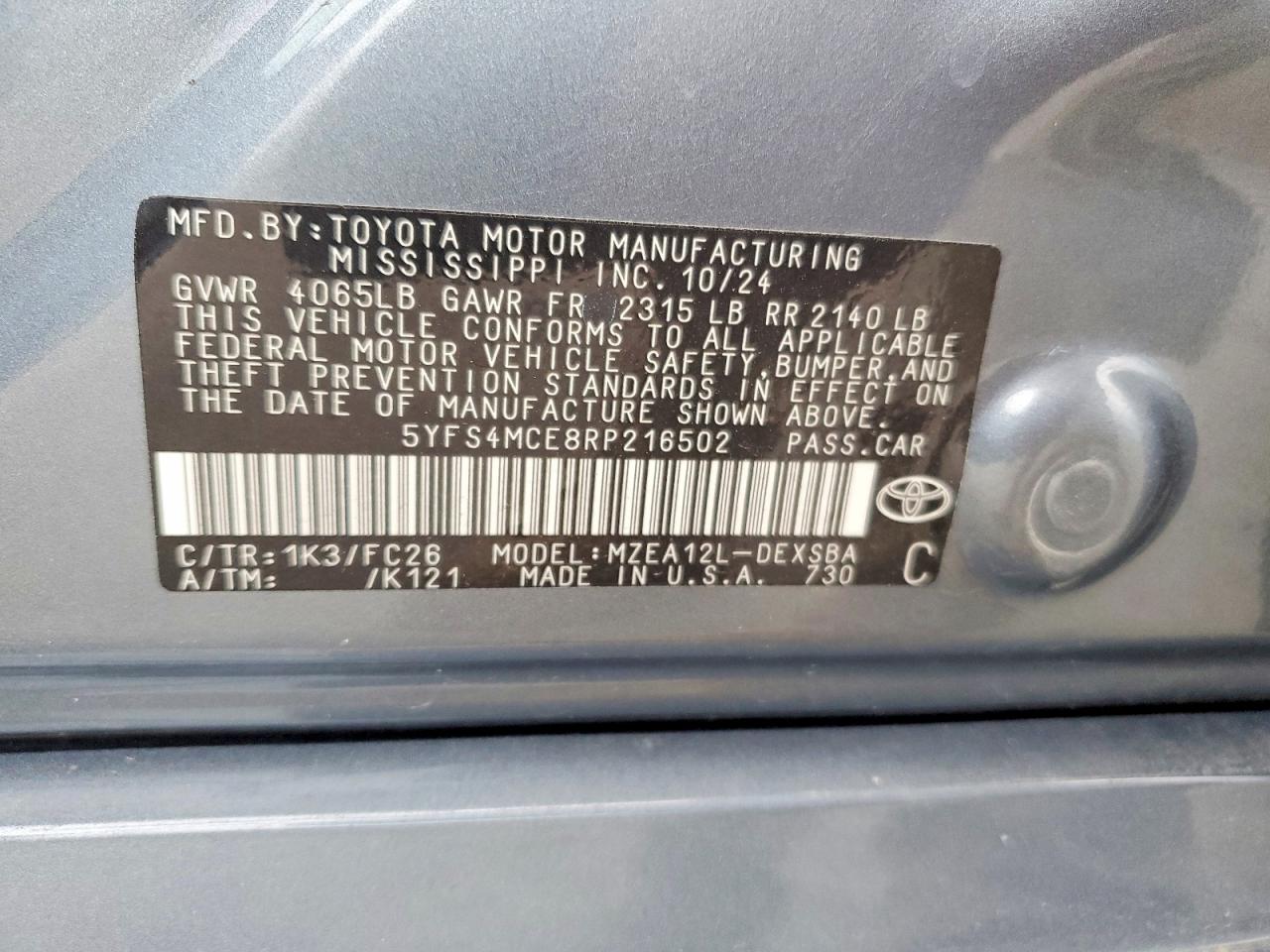 2024 TOYOTA COROLLA SE photo 13