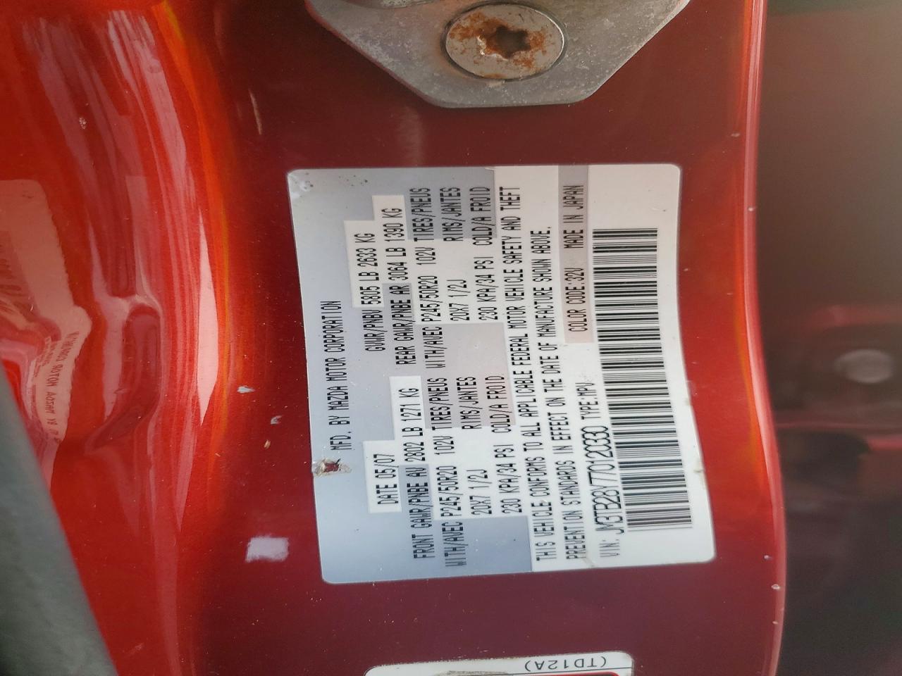 2007 MAZDA CX-9 photo 13