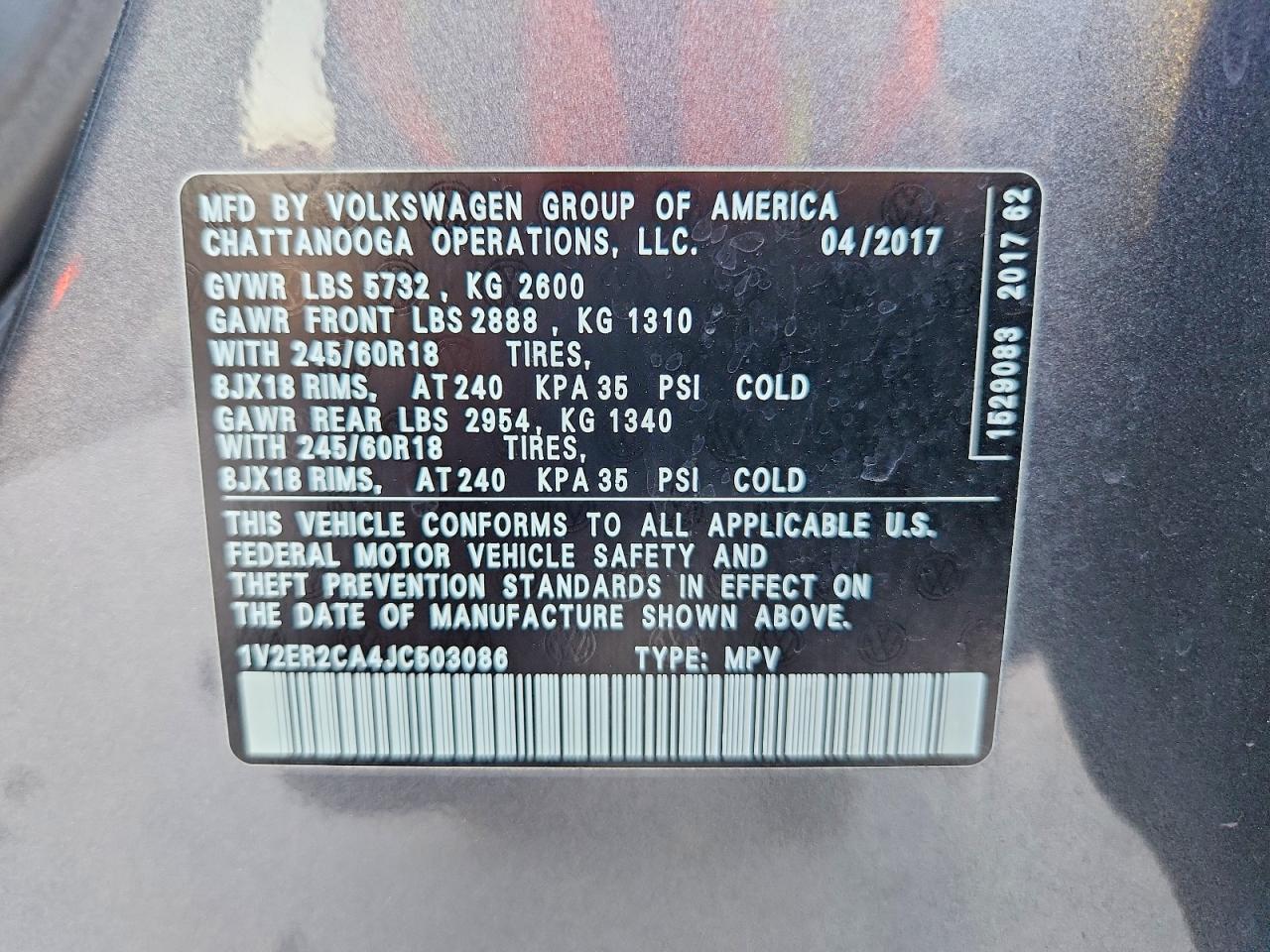 2018 VOLKSWAGEN ATLAS SEL photo 27