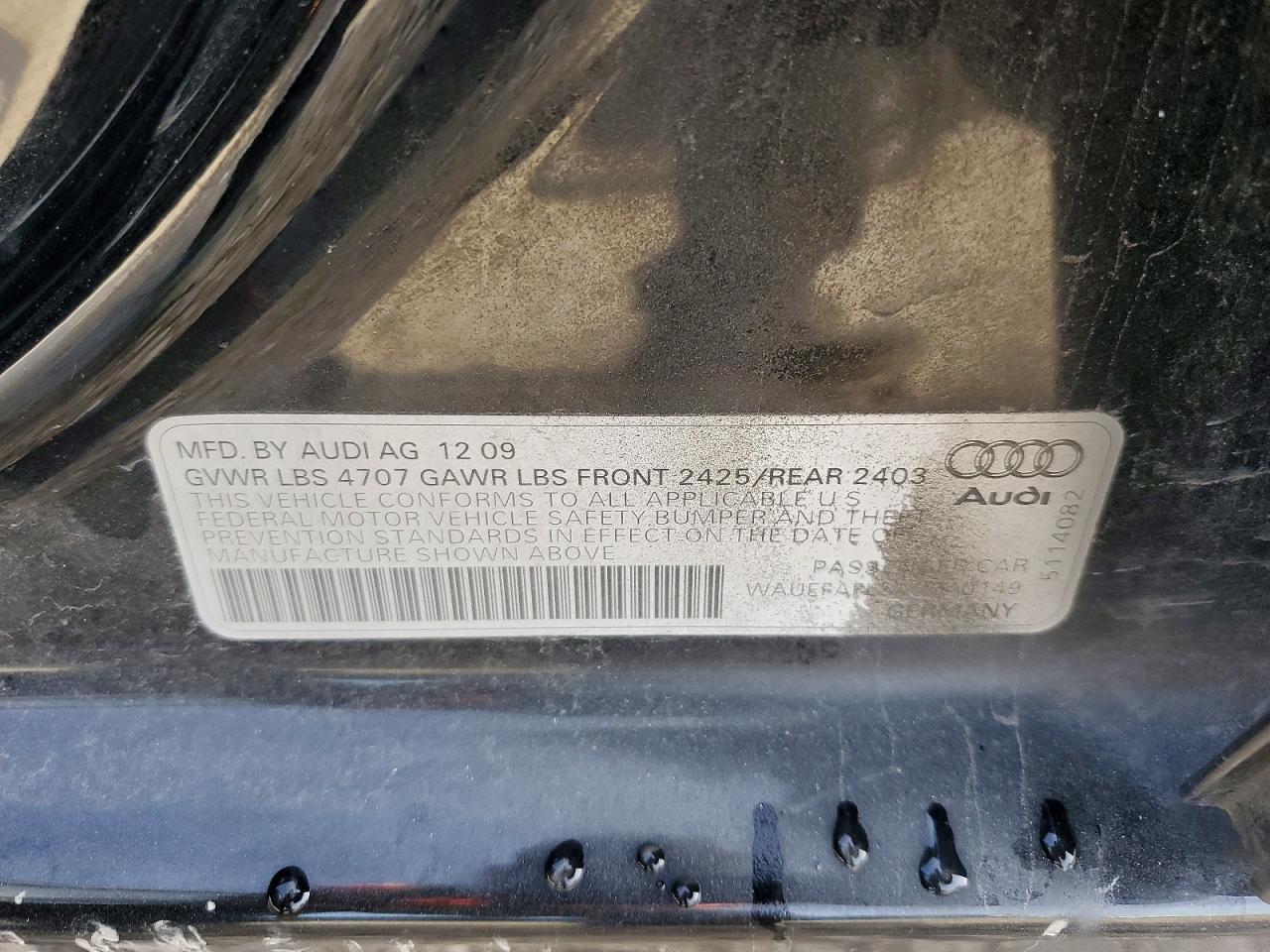 2010 AUDI A4 PREMIUM PLUS photo 12