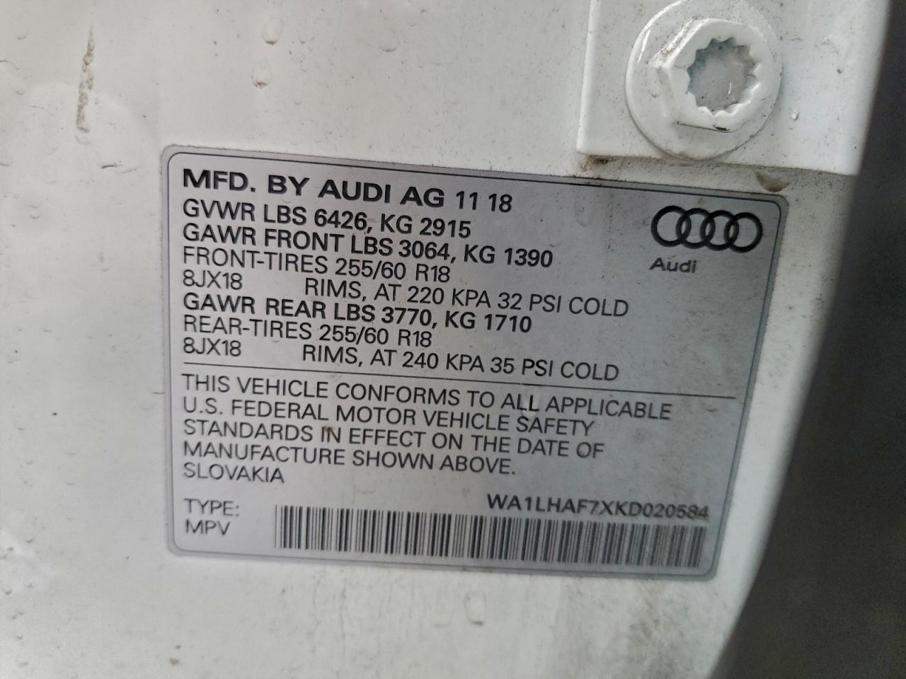 2019 AUDI Q7 PREMIUM PLUS photo 13