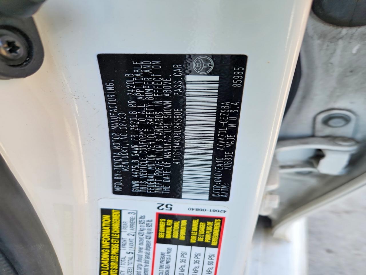 2024 TOYOTA CAMRY SE NIGHT SHADE photo 27