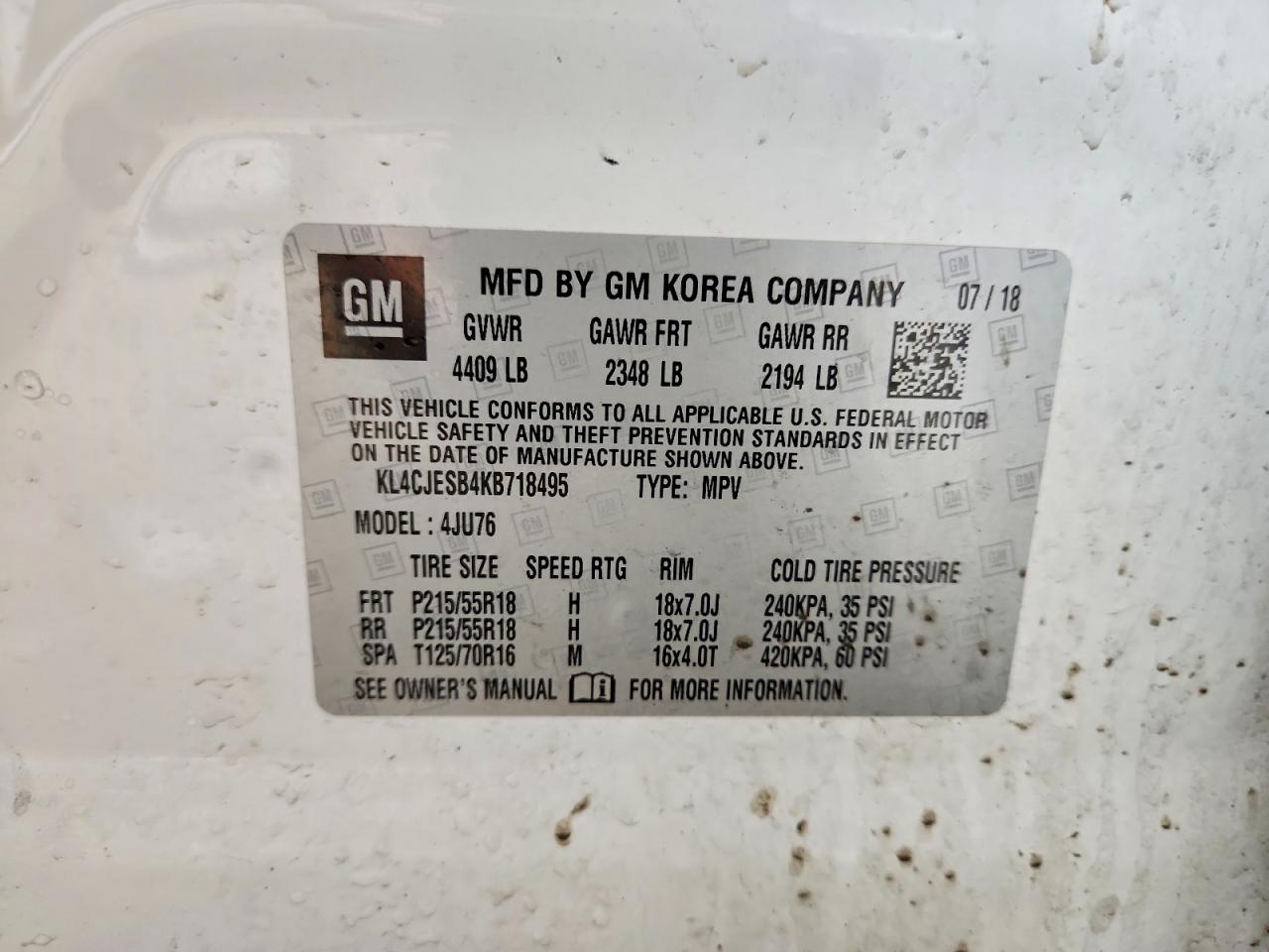 2019 BUICK ENCORE PREFERRED photo 14