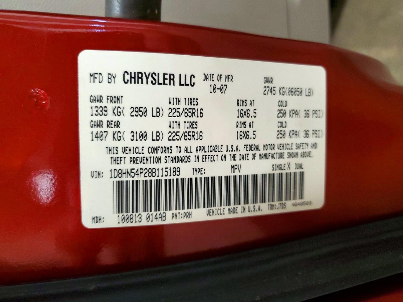 2008 DODGE GRAND CARAVAN SXT photo 37
