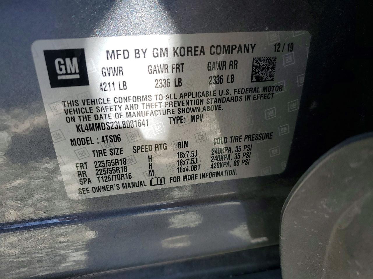 2020 BUICK ENCORE GX SELECT photo 37