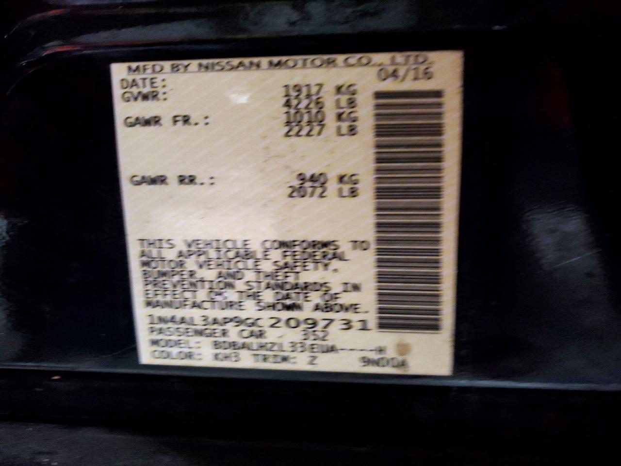 2016 NISSAN ALTIMA 2.5 photo 23