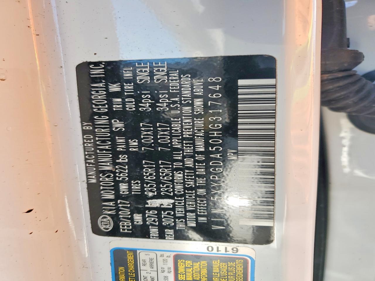 2017 KIA SORENTO LX photo 14