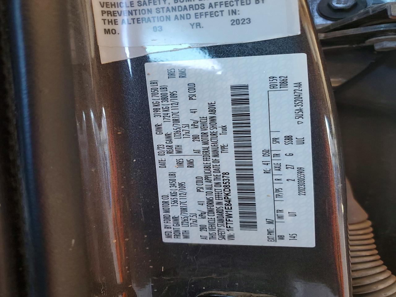 2023 FORD F150 SUPERCREW photo 12
