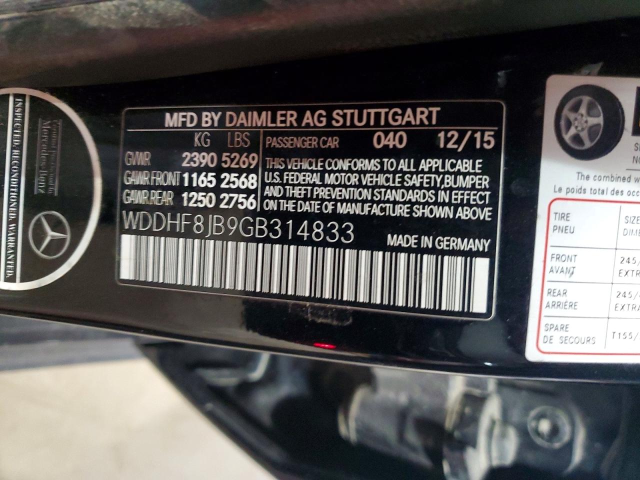 2016 MERCEDES-BENZ E 350 4MATIC photo 12