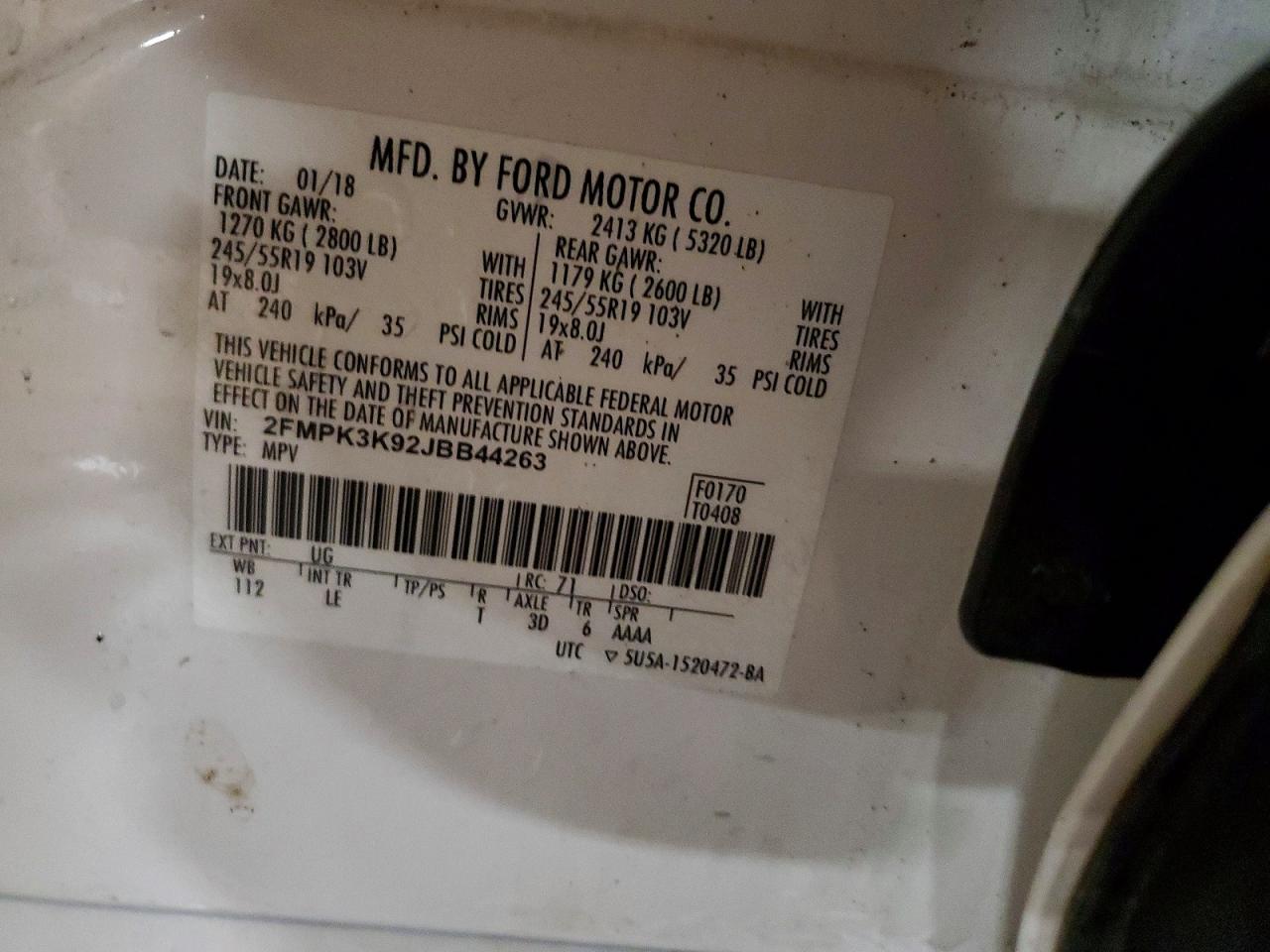 2018 FORD EDGE TITANIUM photo 12