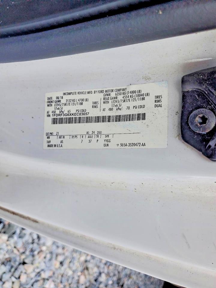 2019 FORD F350 SUPER DUTY TRUCK CAB AND CHASSIS photo 13