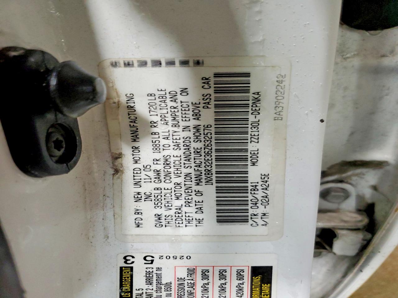 2006 TOYOTA COROLLA CE photo 12