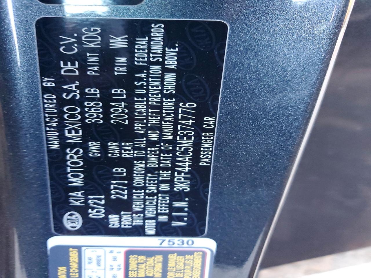 2021 KIA FORTE GT photo 23