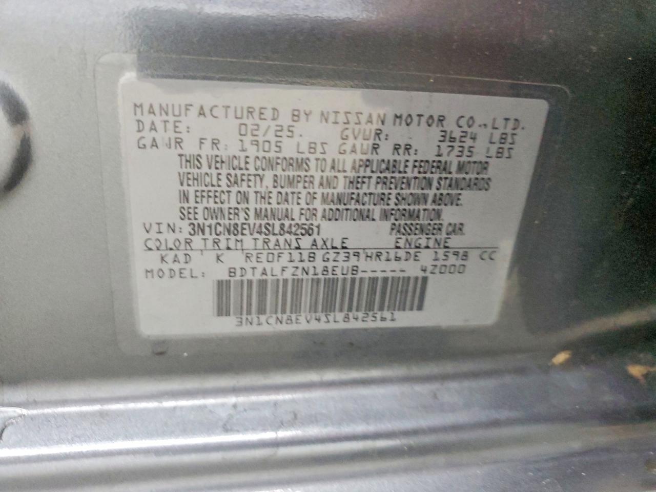 2025 NISSAN VERSA SV photo 23