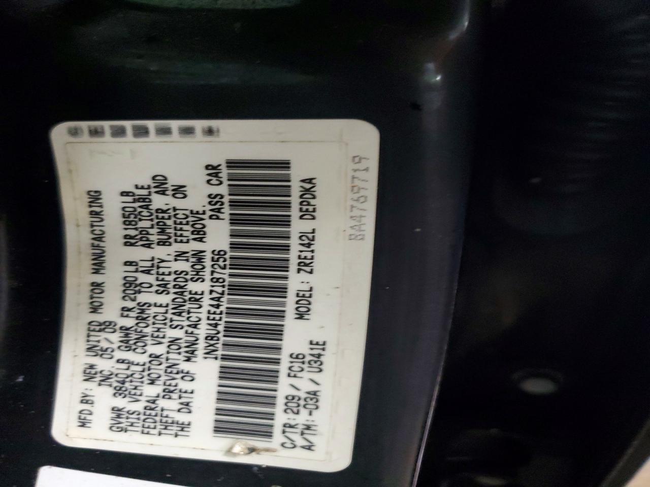 2010 TOYOTA COROLLA BASE photo 23