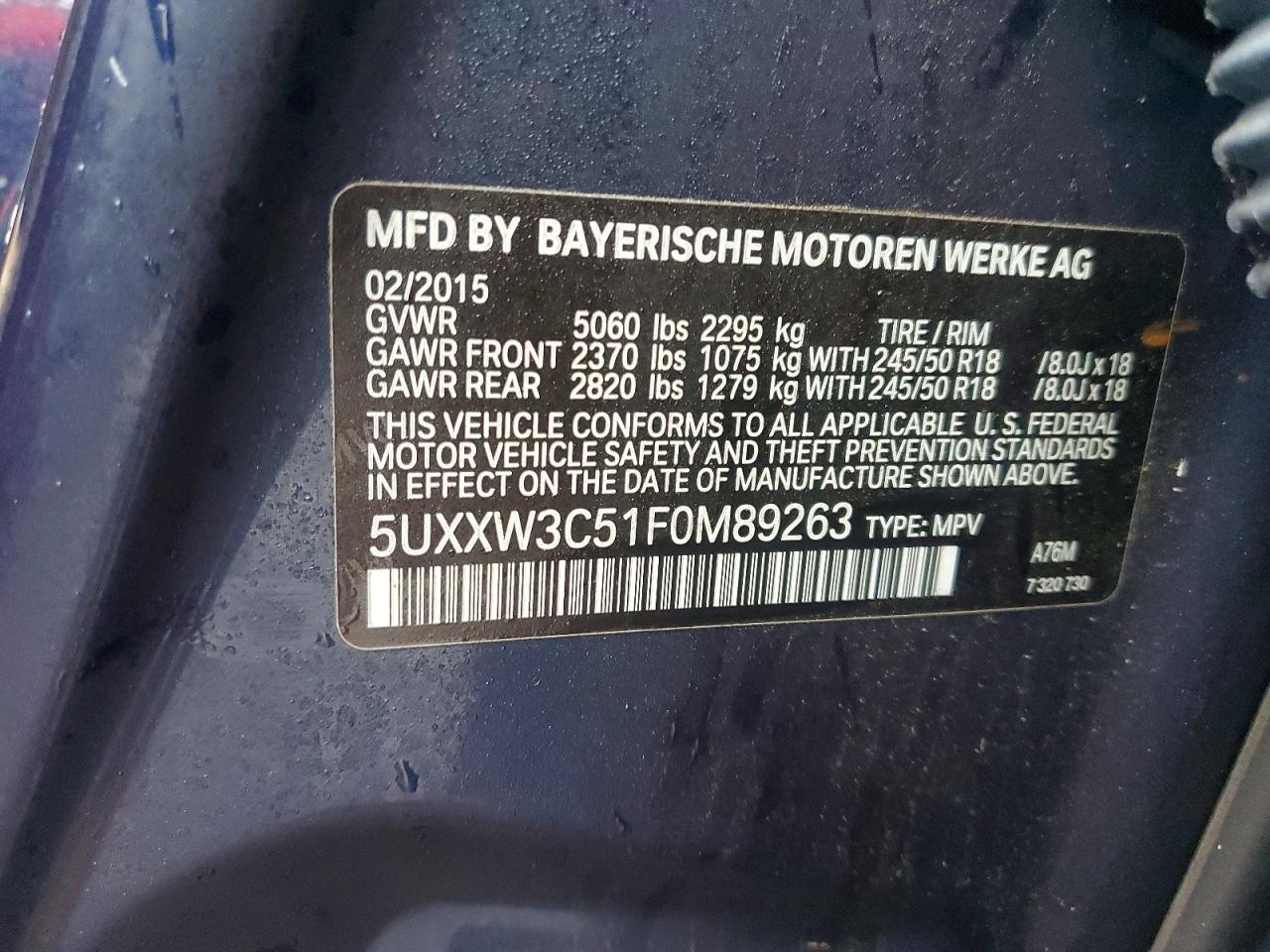 2015 BMW X4 XDRIVE28I photo 12