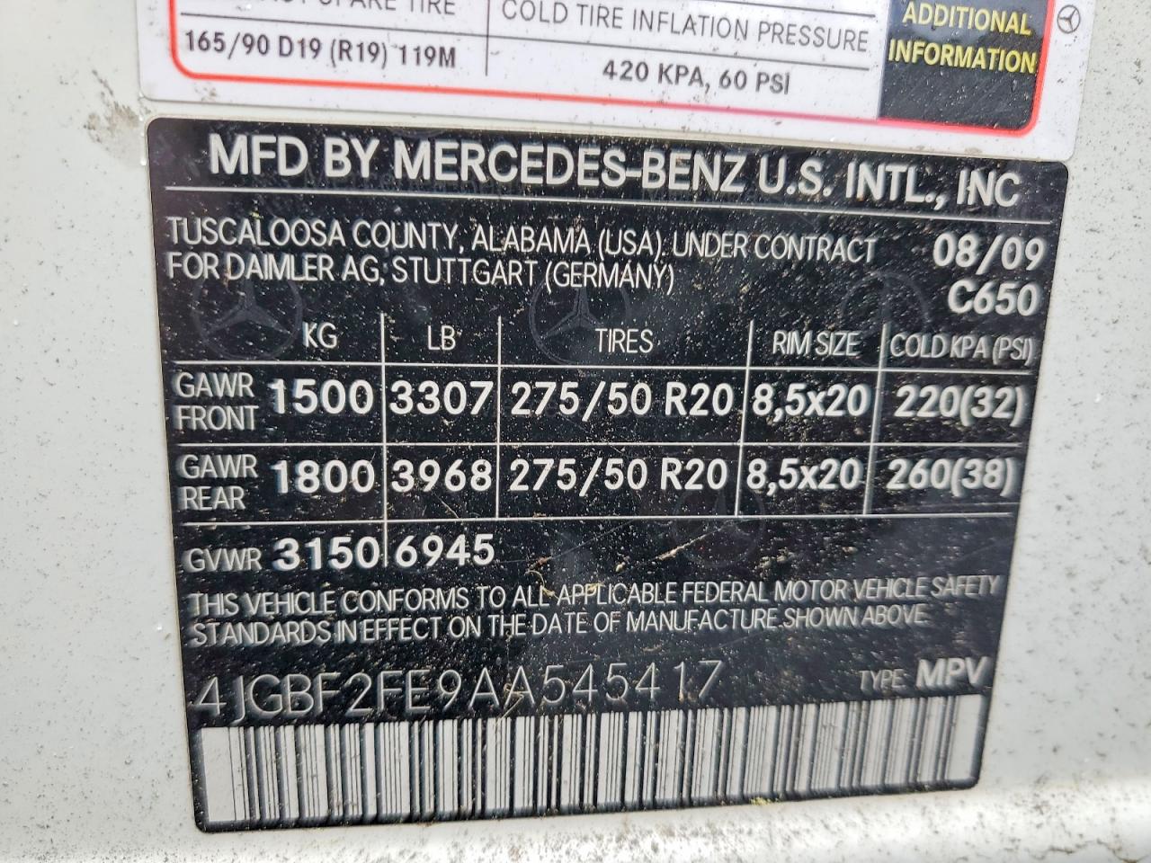 2010 MERCEDES-BENZ GL 350 BLUETEC photo 12