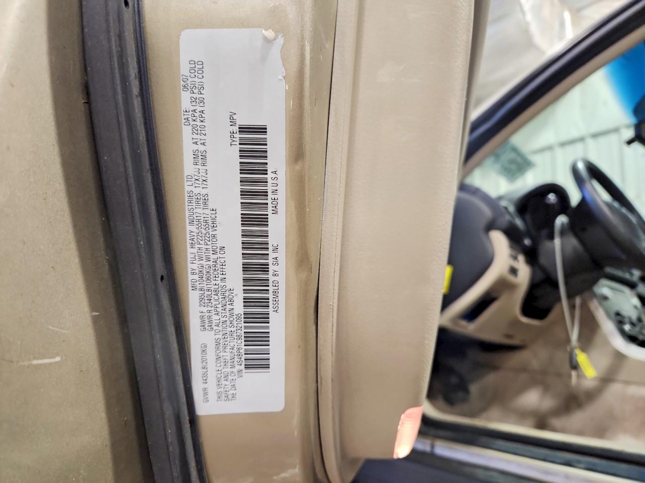 2008 SUBARU OUTBACK 2.5I photo 12