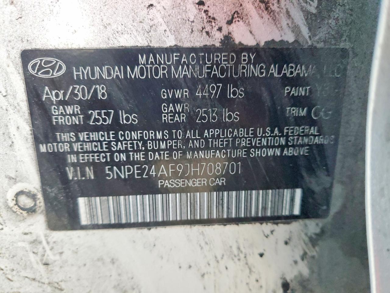 2018 HYUNDAI SONATA SE photo 12